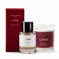 Set Libre Women's Perfume, Soy Candle L'uteq